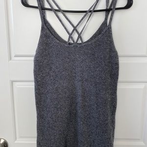 American Eagle grey strappy tank